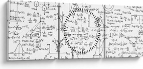 Tablou - Formule (cu ceas) (90x30 cm)