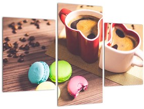 Tablou cu cafea și macarooni (90x60 cm)