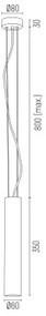 Pendul modern cu spot tubular GOMERA PLUS alama