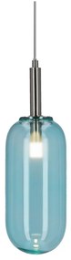 Lustră albastră LED cu abajur din sticlă ø 13 cm Fiuggi – Candellux Lighting