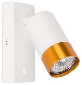 Spot de perete 1xGU10/35W/230V alb/auriu