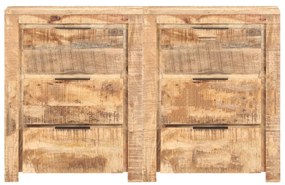 Dulap cu sertare, 118 x 33 x 75 cm, lemn masiv de mango 1, 118 x 33 x 75 cm, lemn de mango nefinisat