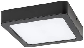Plafoniera LED design modern Shaun negru 17x17cm