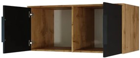 Suprastructură dulap Lenona Lux D2 (Stejar wotan + Negru) . 1104480