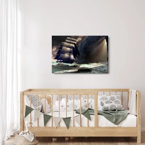 Tablou - Navă printre recife (90x60 cm)
