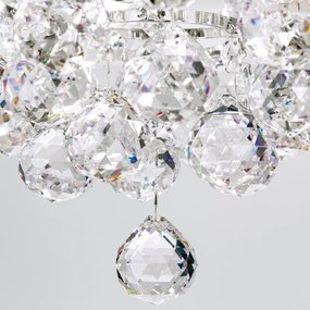 Candelabru cristal Asfour design lux KRISTALL KLASSISCH 6L chrome plated/clear crystal