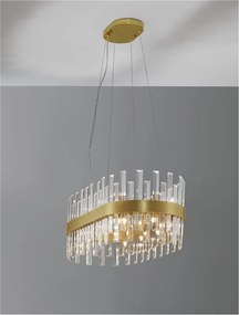 Lustra suspendata eleganta design modern Crown 80x36cm