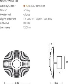 Aplica LED lumina ambientala NAZAR 30