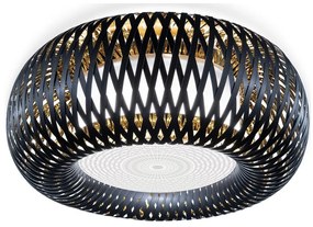 Plafoniera design Art Deco unicat realizat manual Kalatos negru/auriu