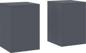 vidaXL Suport pentru plante 2 pcs Antracit 24 x 24 x 35 cm Oțel