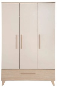 Șifonier de copii crem/în culoare naturală cu aspect de lemn de stejar 118x190x52 cm Sidney – Roba
