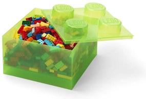 Cutie de depozitare pentru copii verde din plastic 25x25x18 cm – LEGO®