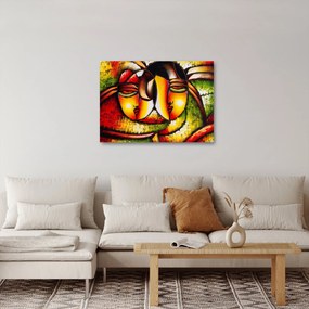 Tablou - Pictură în ulei, chipuri abstracte (70x50 cm)