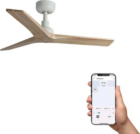Ventilator smart sistem TUYA si telecomanda KLIM S 92,5cm, alb/ pin