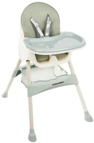 ShopJK SCAUN DE LUAT MASĂ PENTRU COPII 3în1 MĂSLINIE