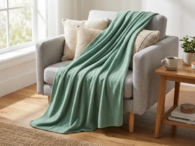 Patura fleece FLEORA, mentolova Dimensiune: 150 x 200 cm