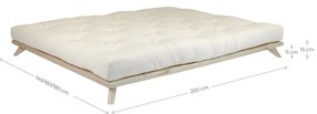 Pat matrimonial Karup Design Senza Bed Natural, 160 x 200 cm