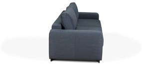 Canapea extensibila cu 3 locuri, Vienna, 106 x 269 x 92 cm, gri inchis