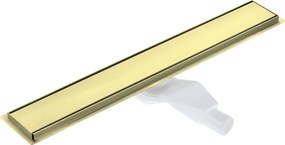 Rigola de dus reversibila, faiantabila, 70 cm, auriu periat, cu sifon inclus Deante 700 mm