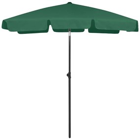 Umbrela de plaja, verde, 180x120 cm Verde, 180 x 120 cm
