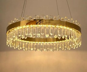 Lustra LED suspendata design modern Glamor 80 auriu