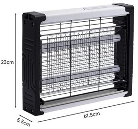 Brilagi - Capcană electrică LED UV pentru insecte, 2 x LED, 5 W, 230 V, acoperire 70 m²