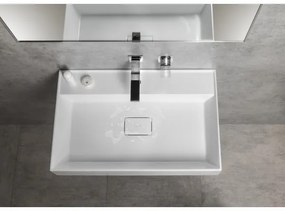 Sapho - Lavoar suspendat GODIVA 68x44 cm marmură/alb