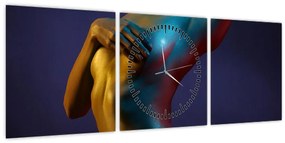 Tablou - Nud feminin (cu ceas) (90x30 cm)