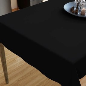 Goldea față de masă din bumbac - negru 40 x 40 cm