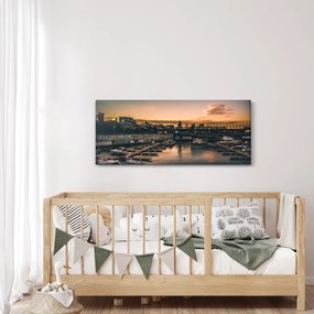 Tablou - orașul port (120x50 cm)