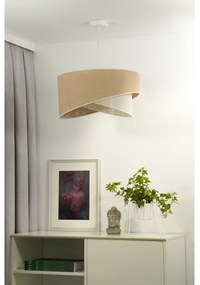 Lustră pe cablu YUTE Duolla CELLO 1xE27/15W/230V d. 45 cm maro/gri