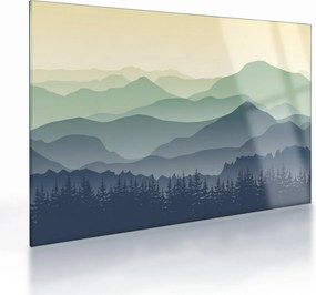 Tablou pe sticlă - Muntele Pădure (70x50 cm)