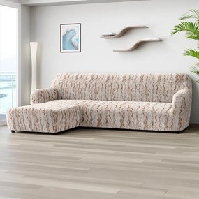 Gaico Huse bielastice OCEANO NOU bej canapea cu otoman stânga (l. 170 - 300 cm)