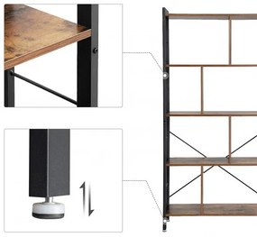 Biblioteca Vintage, Maro Rustic, 154,5 x 74 x 30 Cm