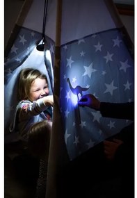 Ledlenser KIDCAMP6 RAINBOW - Lampă LED portabilă cu intensitate reglabilă, alimentare 3xAAA, IP44, albastru