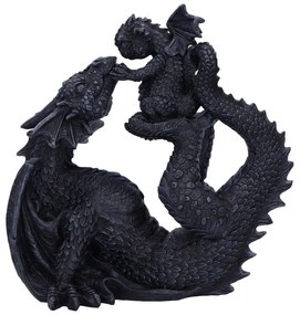 Statueta dragon cu pui Drakaina si Dragonling 22cm