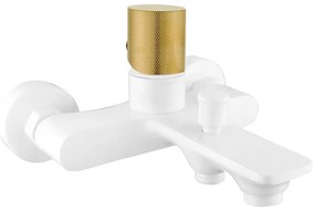 Mexen Royo One baterie de baie, alb/auriu - 72231-25