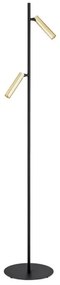 Lampadar TORRE 2xG9/6W/230V negru/alamă Argon 7083
