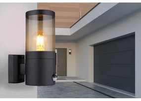 Aplică de exterior cu senzor XELOO 1xE27/60W/230V IP44 Globo 32014BSS