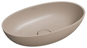 Omnires Shell M+ lavoar 50x32 cm ovale sub blat maro bej SHELL500UNDB