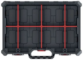 Organizator C, 54,3 cm, jos cu compartimente, negru