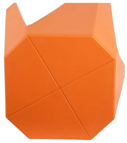 Scaun portocaliu din plastic Cherish – Leitmotiv