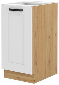 Dulap inferior de bucătărie Lucid 40 D 1F BB (Stejar artisan + Alb). 1040983