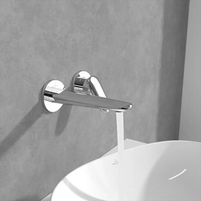 Baterie lavoar incastrata Villeroy&Boch Antao monocomanda crom lucios cu corp incastrat