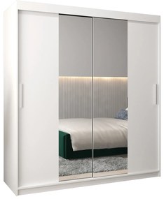 Dulap de haine 180 cm Toki 1 (alb mat + alb mat). 1064915