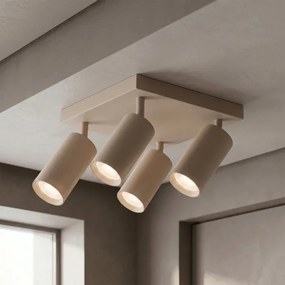 Brilagi - Spot LED RGBW dimabil SELE SQUARE 4xGU10/6,5W/230V bej
