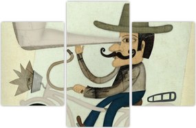 Tablou - Astronom pe bicicletă (90x60 cm)