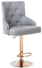 HR654CW Scaun Gri cu Bază Aurie