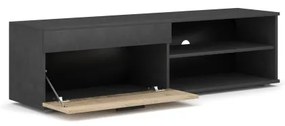 Mobilier living BRICK maro/negru