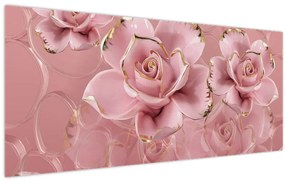 Tablou - Decor floral (120x50 cm)